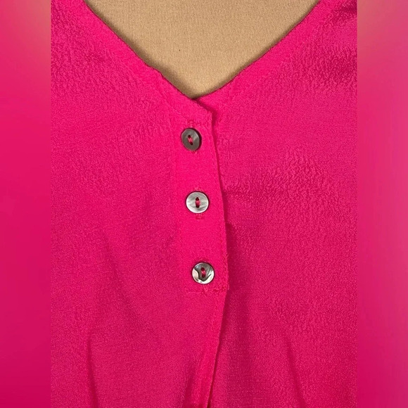 🌸 OLIVACEOUS Get the Party Started Hot Pink Medium Tank - Picture 3 of 6